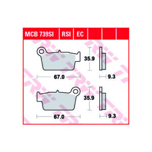 PASTILLA SINTER OFFROAD MCB739SI TRW