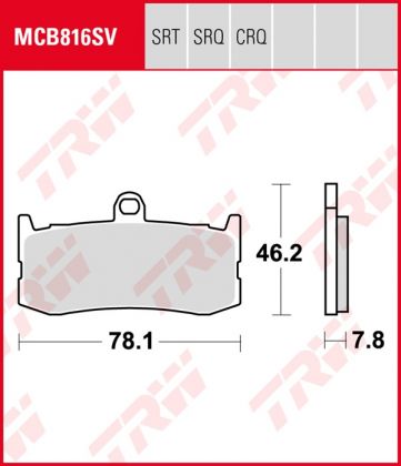 Pastillas de Freno Trw Hypercarbon Racing Triumph Daytona675 09- Ant.