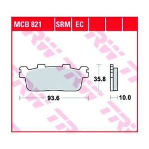 Pastillas de Freno TRW MCB821 Kymco GRAND DINK 300I Desde 2012