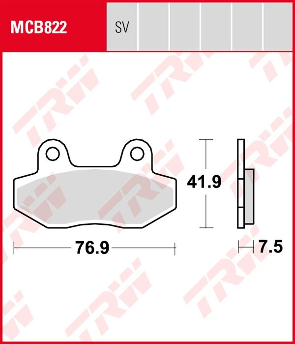 Pastillas de Freno TRW MCB822 Honda NSR 50 S 1989-1993
