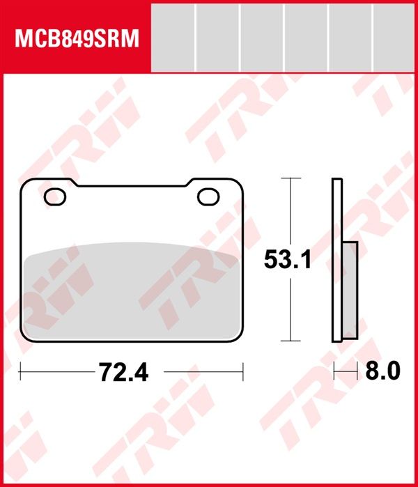 Pastillas de Freno Sinterizadas Racing Metal TRW MCB849SRM Sym MAXSYM 400I 2010-2020