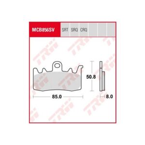 Pastillas de Freno Trw Srq Circuito y Entrenos Aprilia... — MCB856SRQ
