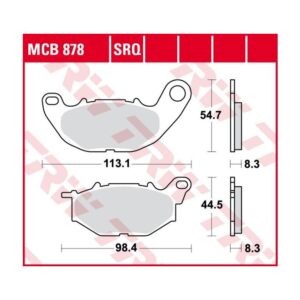 Pastillas de Freno Trw Fa Yamaha Mt-03 Ant.dx