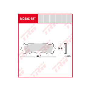 PASTILLAS SINTER TRW HONDA GL1800 18-