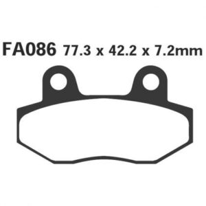 Pastillas de Freno Scooter EBC SFA086 Mash BLACK SEVEN 250 (euro 4) 2017-2020