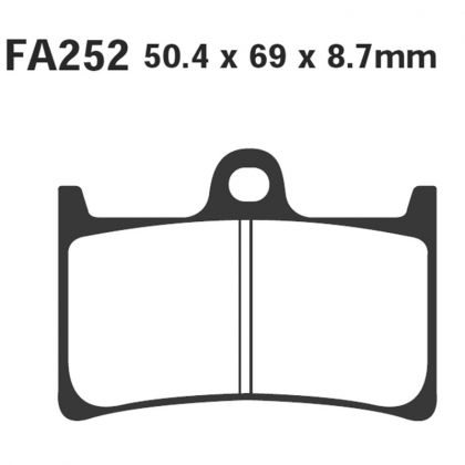 Pastillas de Freno Scooter EBC SFA252 Yamaha T-max 500 (xp 500) 2001-2003