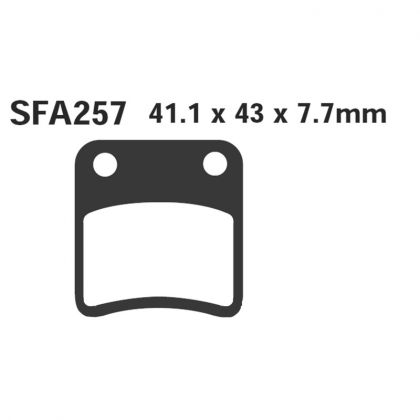 Pastillas de Freno Scooter EBC SFA257 Sym ORBIT II 125 Desde 2010