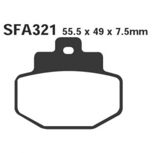 Pastillas de Freno Scooter EBC SFA321 Vespa 946 125 3V 2013-2021