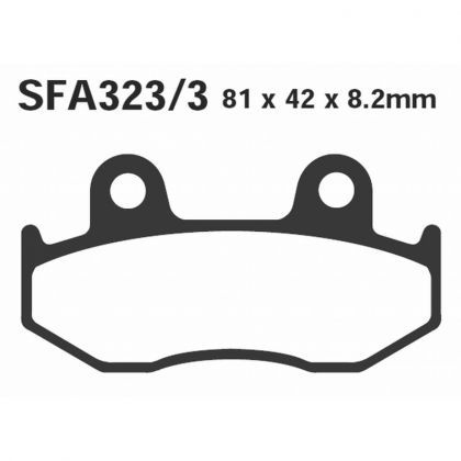 Pastillas de Freno Scooter Sinterizadas EBC SFA323/3HH Suzuki AN 250 BURGMAN 1999-2001