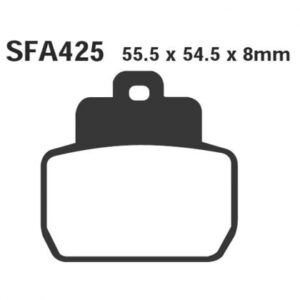 Pastillas de Freno Scooter Sinterizadas EBC SFA425HH Piaggio MP3 125 2006-2013