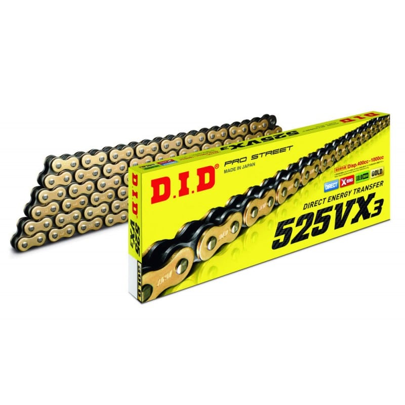 Cadena DID 525 VX3 G&B 118 Pasos - Imagen 2