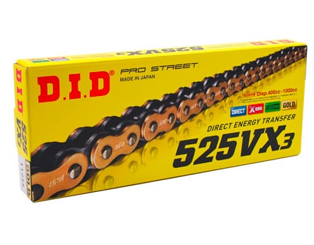 CADENA DID 525 VX3 G&B 118 PASOS