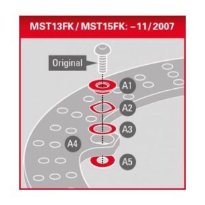 Kit de Espaciadores Solo para Discos de BMW — MST13FK