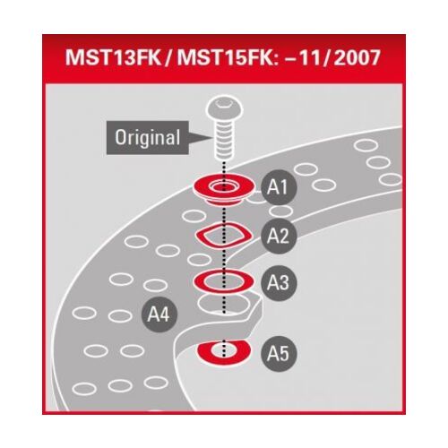 Kit de Espaciadores Solo para Discos de BMW — MST15FK
