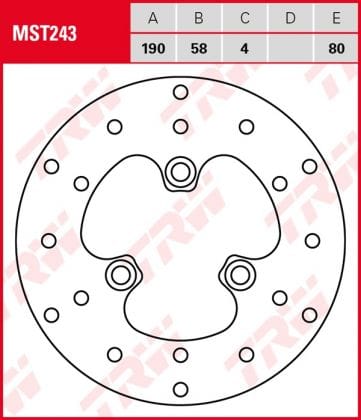 Disco de Freno Fijo TRW MST243 Honda SGX 50 SKY Desde 1997