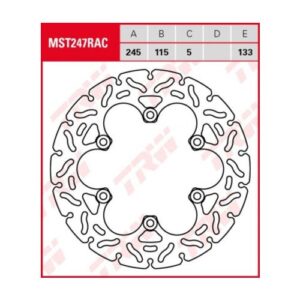 Disco de Freno Fijo Racing TRW MST247RAC Ducati 600 SS 1994-2000