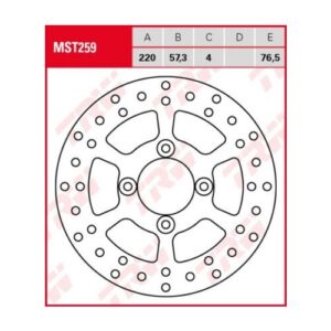 Disco de Freno Fijo TRW MST259 Yamaha YP 125 MAJESTY 1998-2000