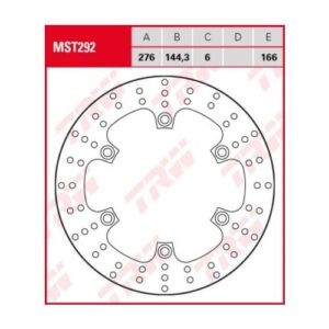 Disco de Freno Fijo TRW MST292 Honda SILVER Wing/abs (fjs 600) 2001-2006