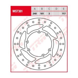 Disco de Freno Fijo TRW MST301 Honda CR 250 R CROSS (wettbewerbsmaschine) 1981-1987