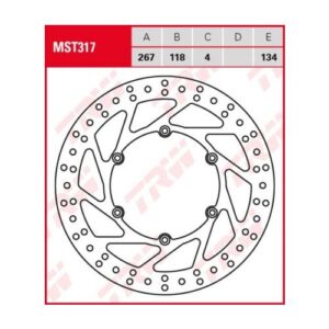 Disco de Freno Fijo TRW MST317 Yamaha TT 600 e (belgarda) 1996-1997