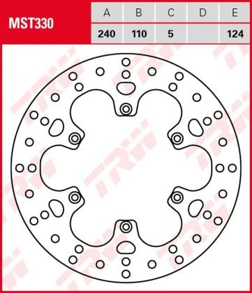 Disco de Freno Fijo TRW MST330 Benelli TNT 1130 2004-2005