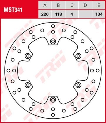 Disco de Freno Fijo TRW MST341 Suzuki DR 125 SM Desde 2009