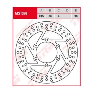 Disco de Freno Fijo TRW MST370 Yamaha XQ 150 MAXSTER 2001-2003