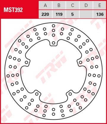 Disco de Freno Fijo TRW MST392 BMW M 1000 RR (euro 5) 2021-2022