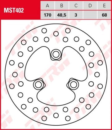 Disco de Freno Fijo TRW MST402 Kawasaki KFX 400 Desde 2003