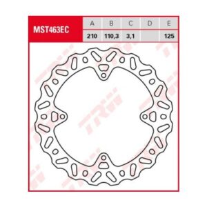 Disco de Freno Fijo TRW MST463EC Ktm 65 SX 2019-2023
