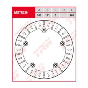 Disco de Freno Fijo Racing TRW MSTR239 BMW R 100 GS 1987-1996