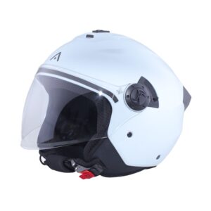 CASCO JET CON PANTALLA Y GAFA ADN MOJITO BIANCO